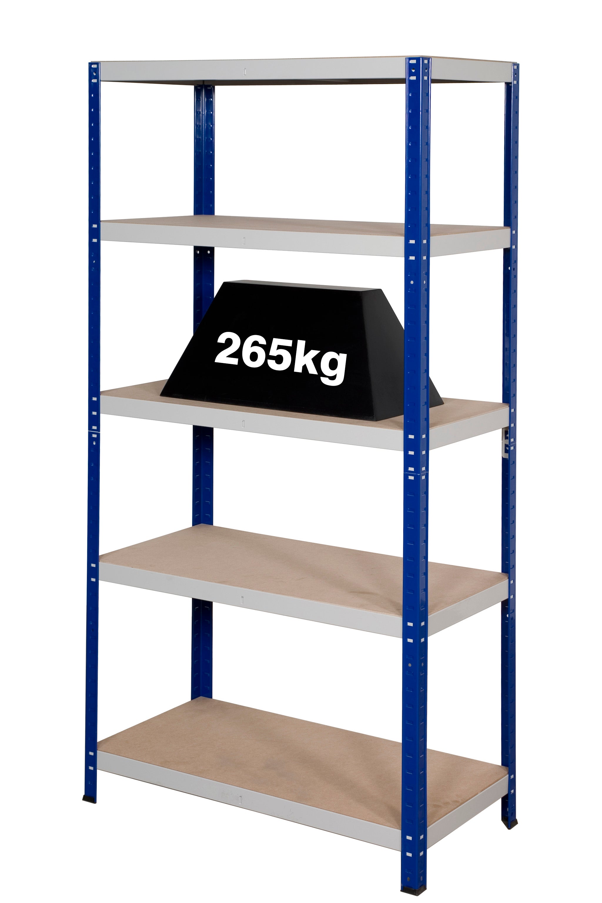 Clicka 265 Garage Boltless Shelving - 5 Levels with MDF Boards - Shelving - Cracking Racking
