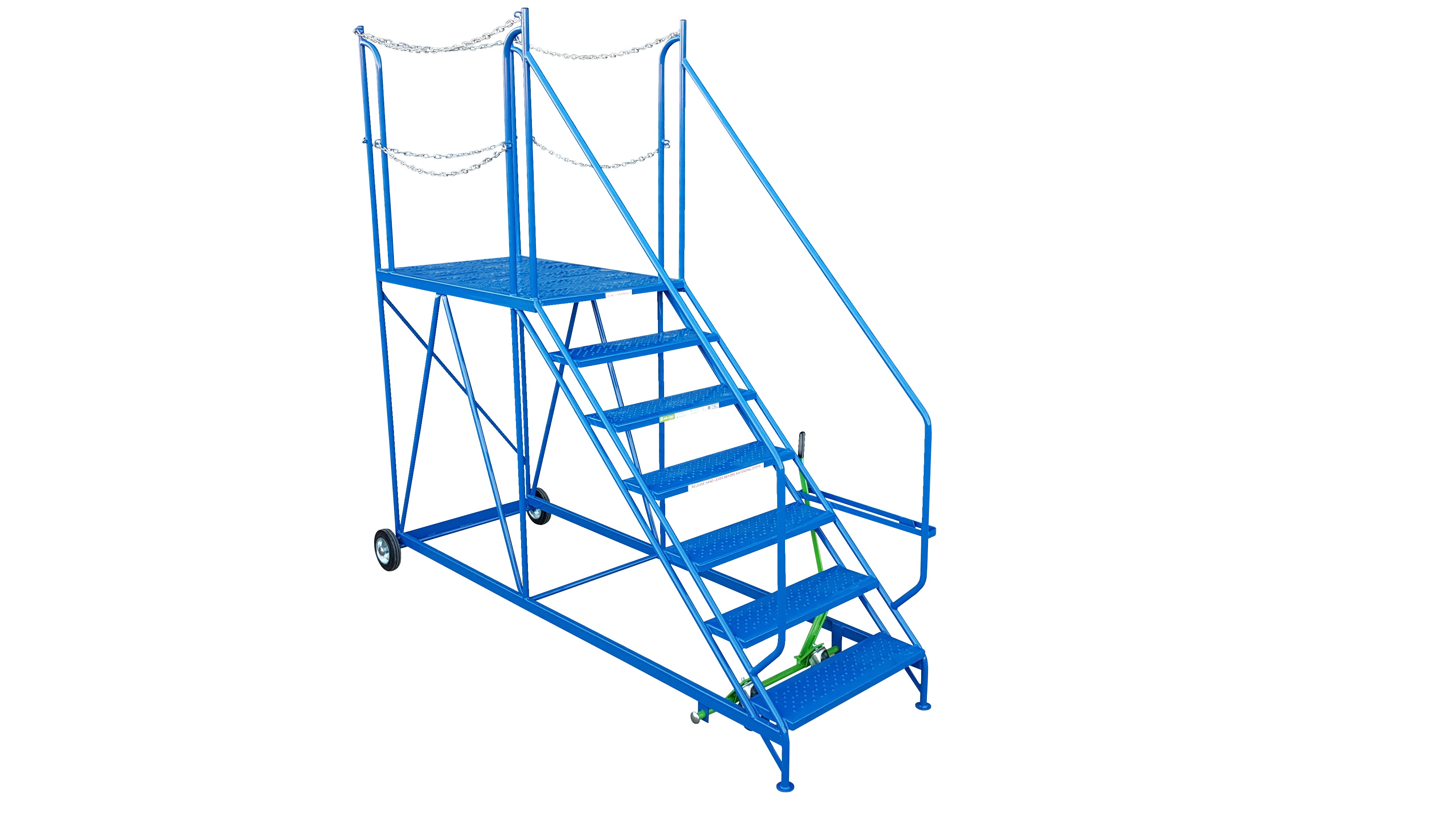 Warehouse Vehicle Safety Steps Mobile Ladders - Truck Dock Range - Truck Dock Mobile Ladders - Cracking Racking