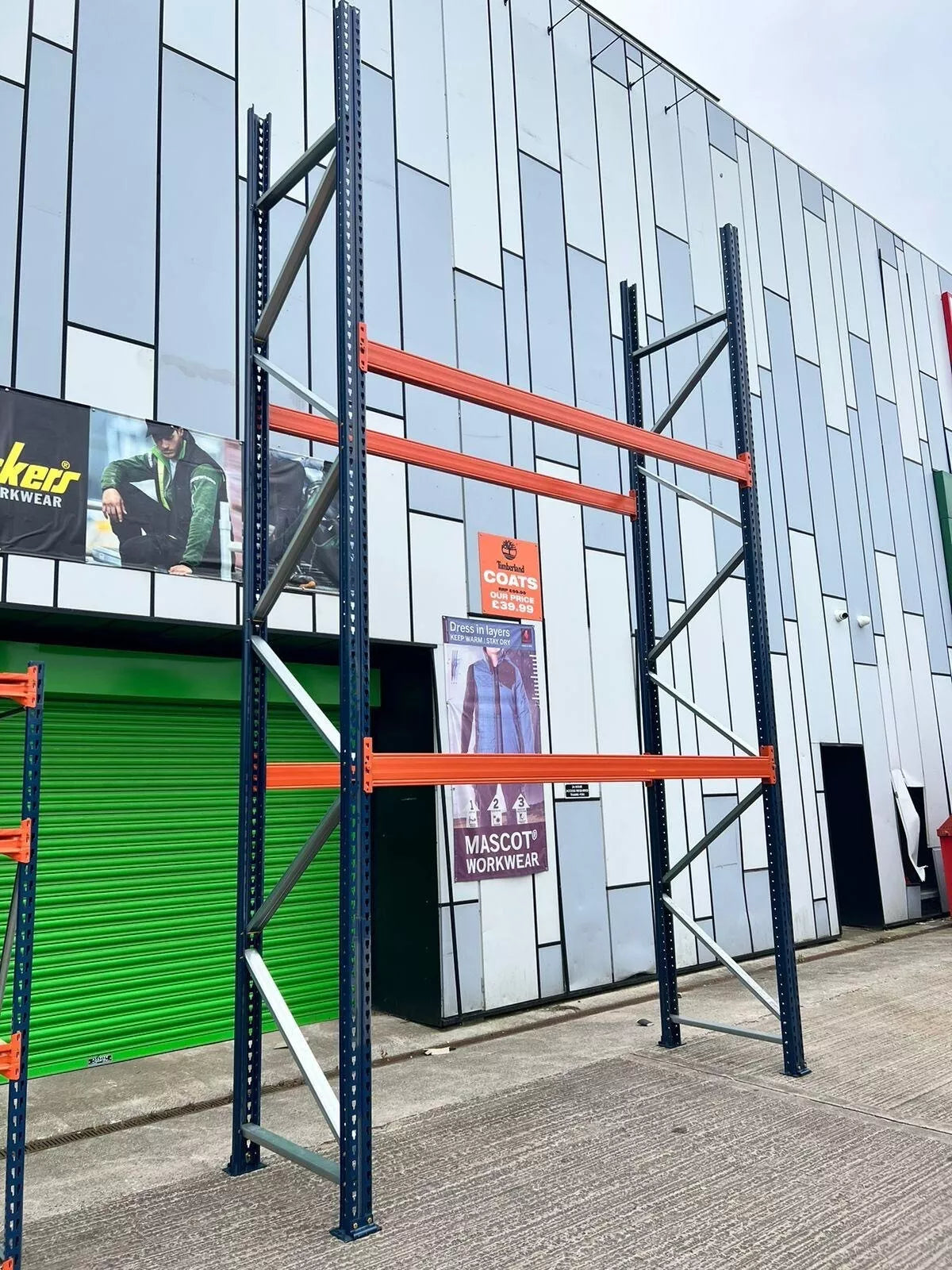 New Mecalux Pallet Racking - Single Bay - 5M High - 2 Levels - Mecalux Pallet Racking - Cracking Racking