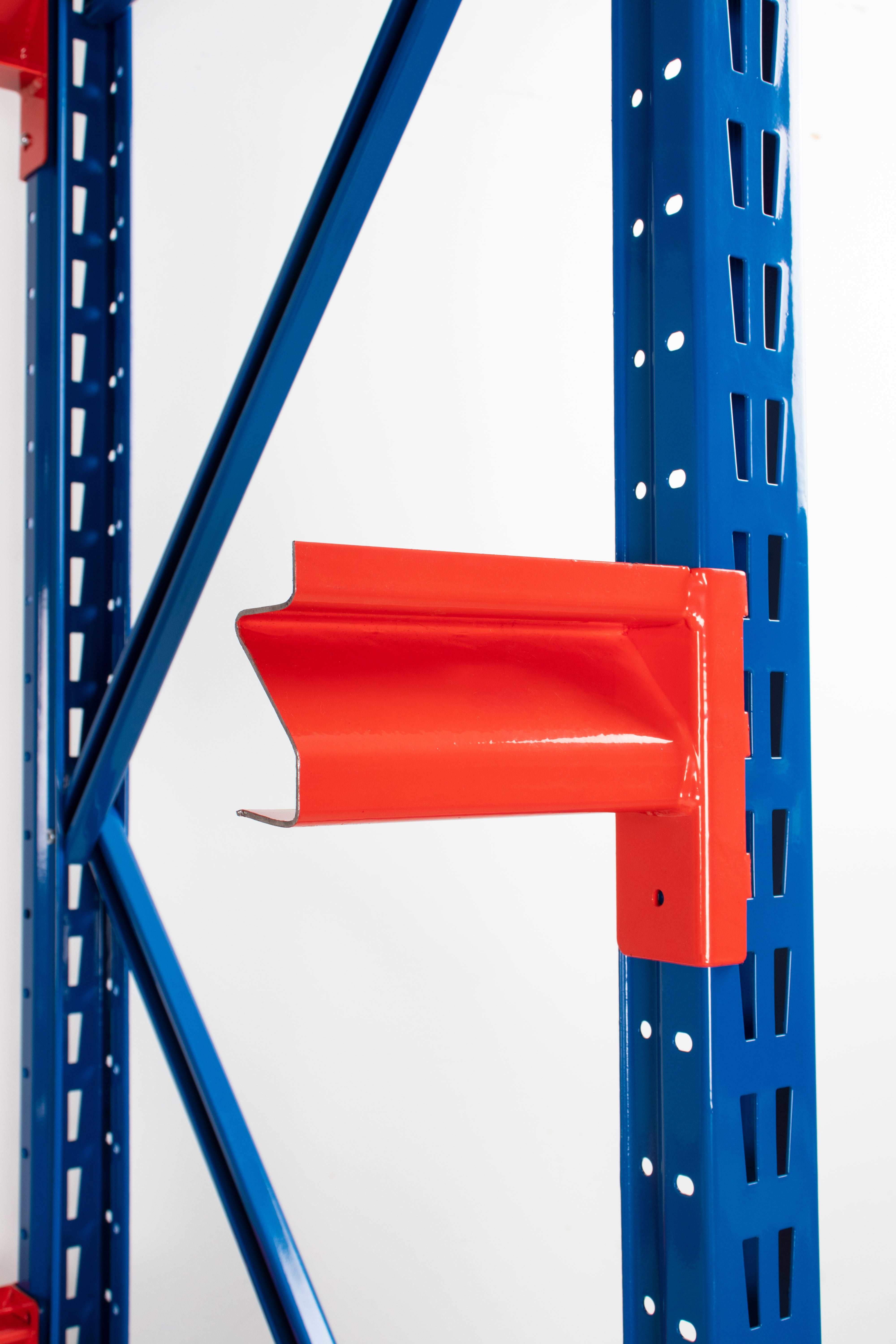 TS Longspan Racking - Starter Bays, Steel Decking - Blue/Orange - Longspan Racking - Cracking Racking
