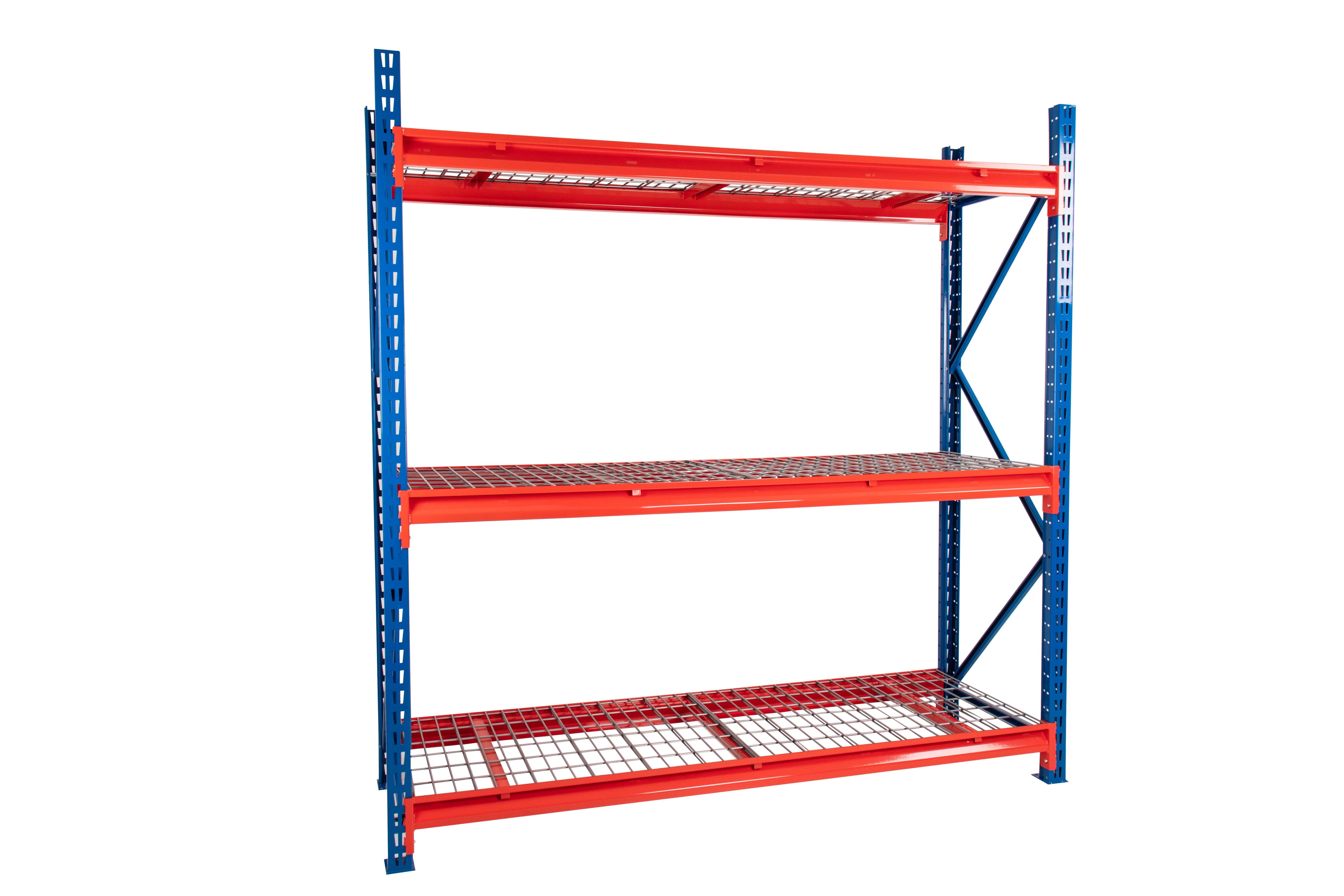 TS Longspan Racking - 1984mm High, 3 to 5 Levels with Mesh Decking - Longspan Racking - Cracking Racking