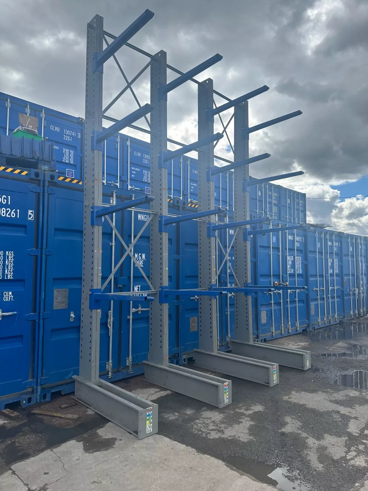 Used Cantilever Racking - 5M High | 3 Joined Bays, 2nd Hand - Used Cantilever Racking - Cracking Racking