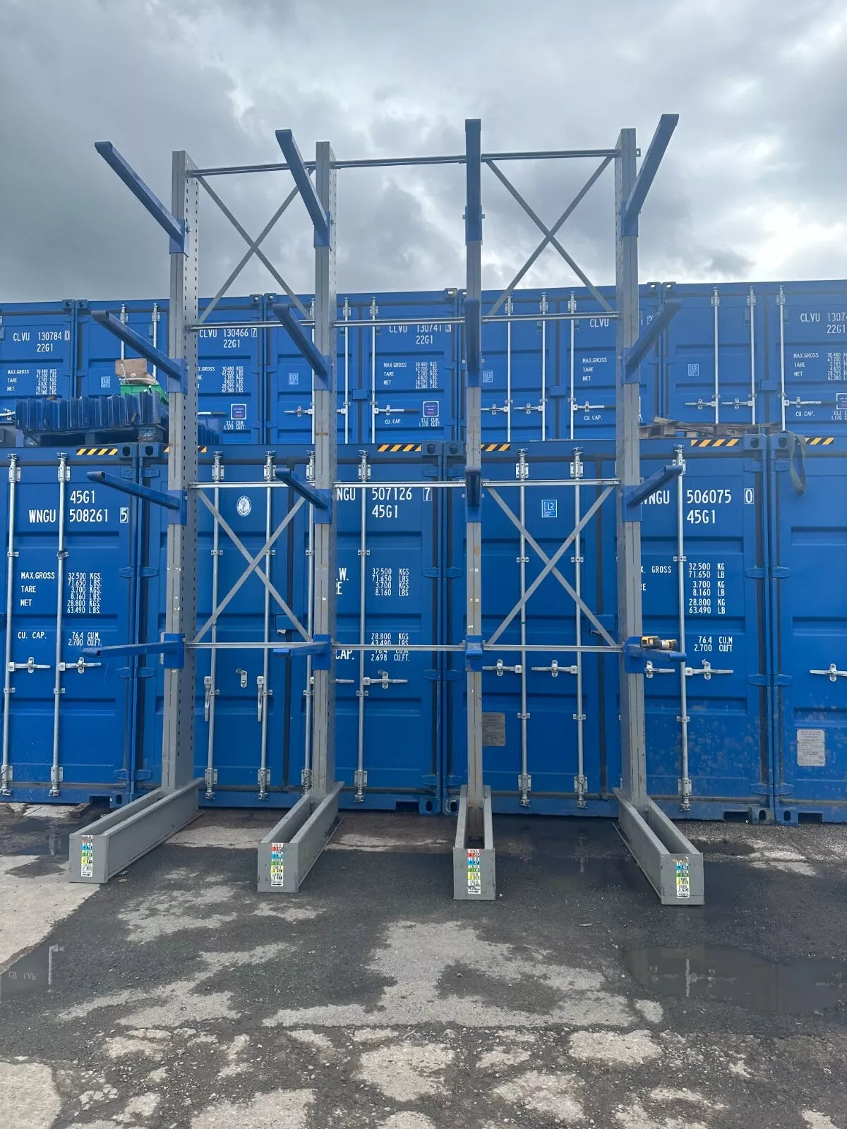 Used Cantilever Racking - 5M High | 3 Joined Bays, 2nd Hand - Used Cantilever Racking - Cracking Racking