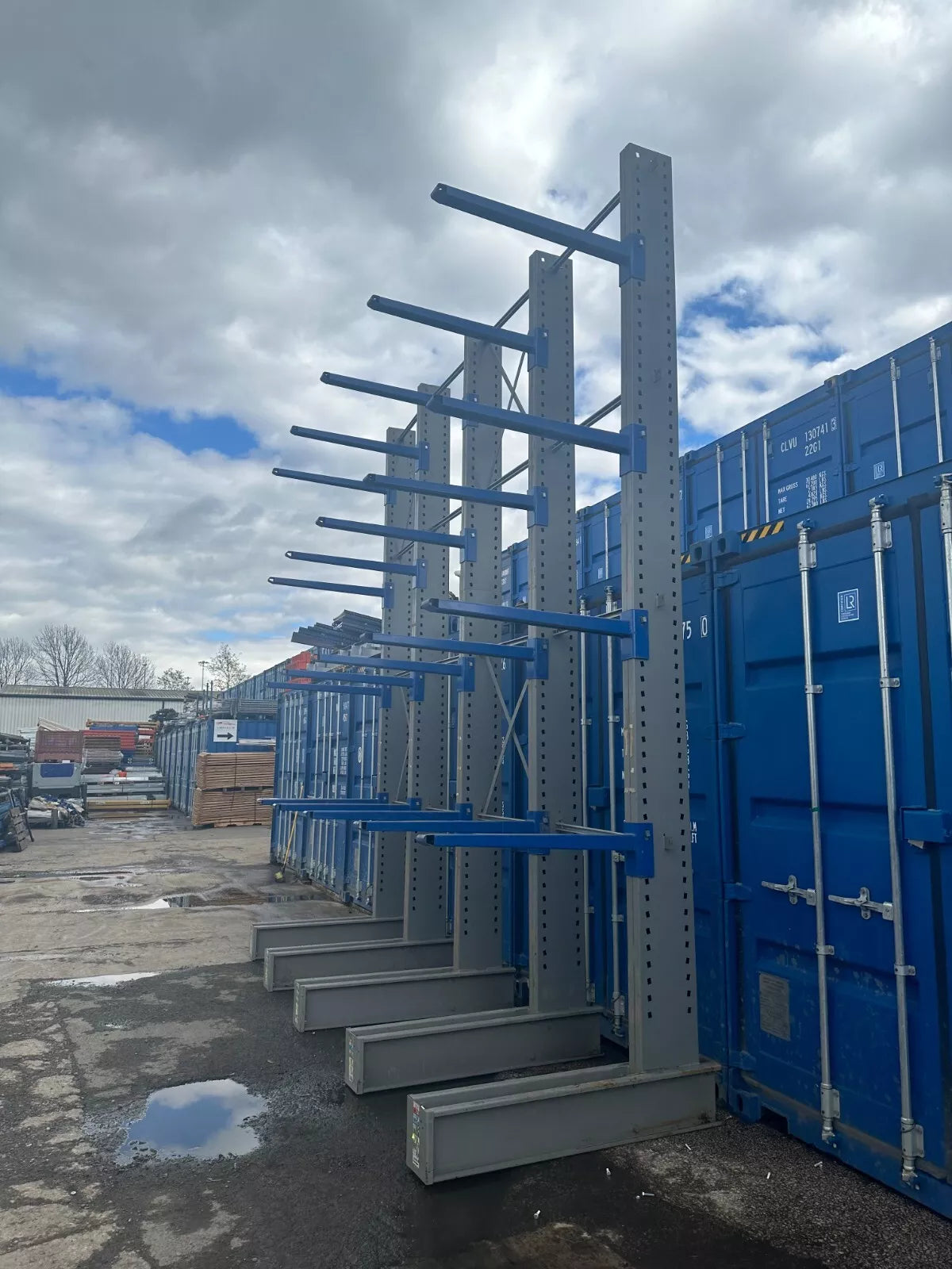 Used Cantilever Racking - 5M High | 4 Joined Bays, 2nd Hand - Used Cantilever Racking - Cracking Racking