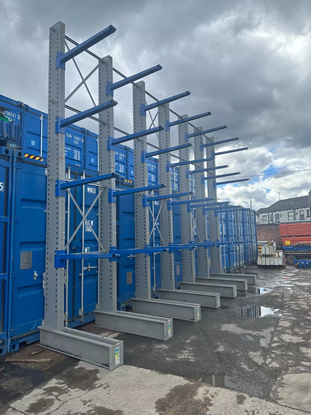 Used Cantilever Racking - 5M High | 6 Joined Bays, 2nd Hand - Used Cantilever Racking - Cracking Racking