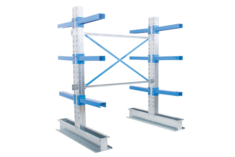 Cantilever Warehouse Racking - Double Sided Starter Bay