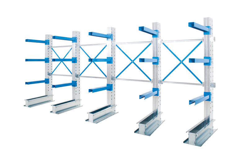 Cantilever Warehouse Racking - Run of 4 - Main Image