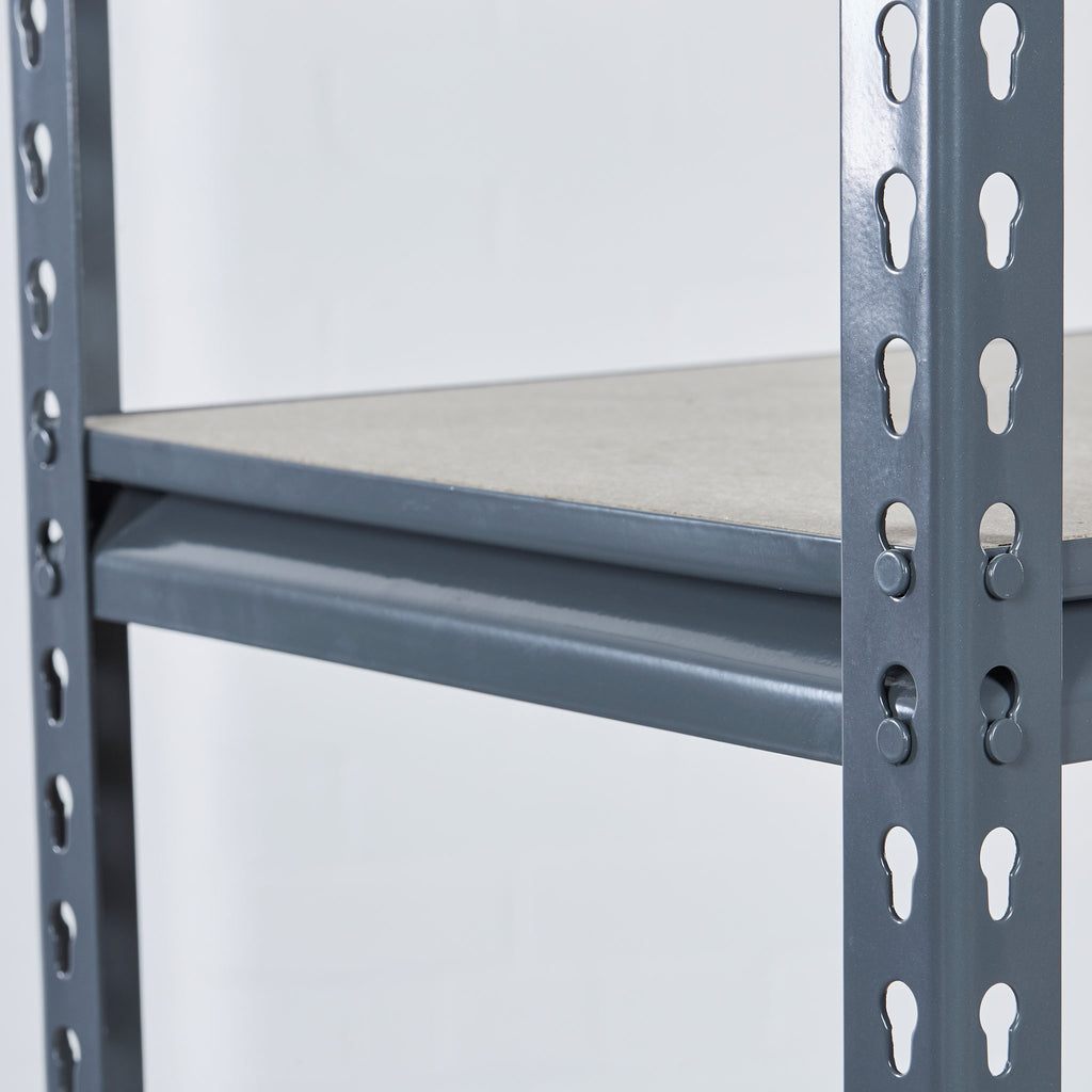 Garage Boltless Shelving Bay - 4 Levels with Chipboard - Shelving - Cracking Racking