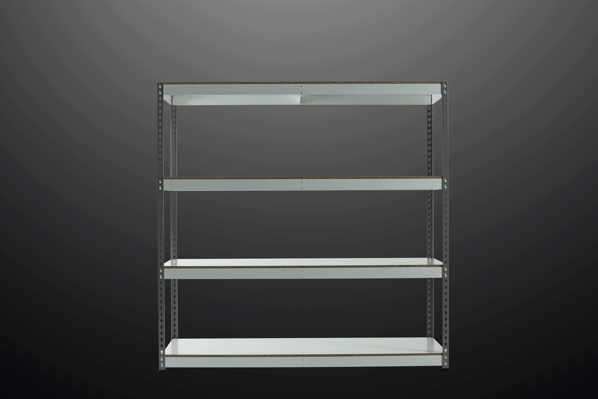 Black Rainbow Boltless Rivet Shelving - 1830x1830x610mm, 3-5 Levels - Rainbow Rivet Racking - Cracking Racking
