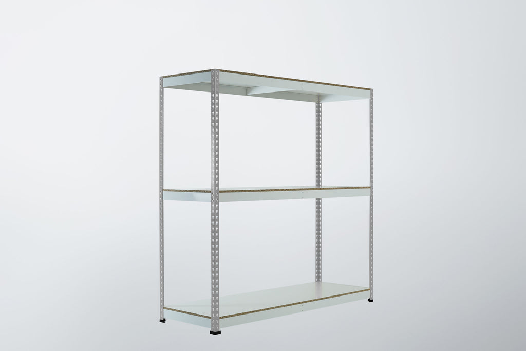 Grey Rainbow Boltless Rivet Racking - 1830x1830x610mm, 3-5 Levels - Rainbow Rivet Racking - Cracking Racking