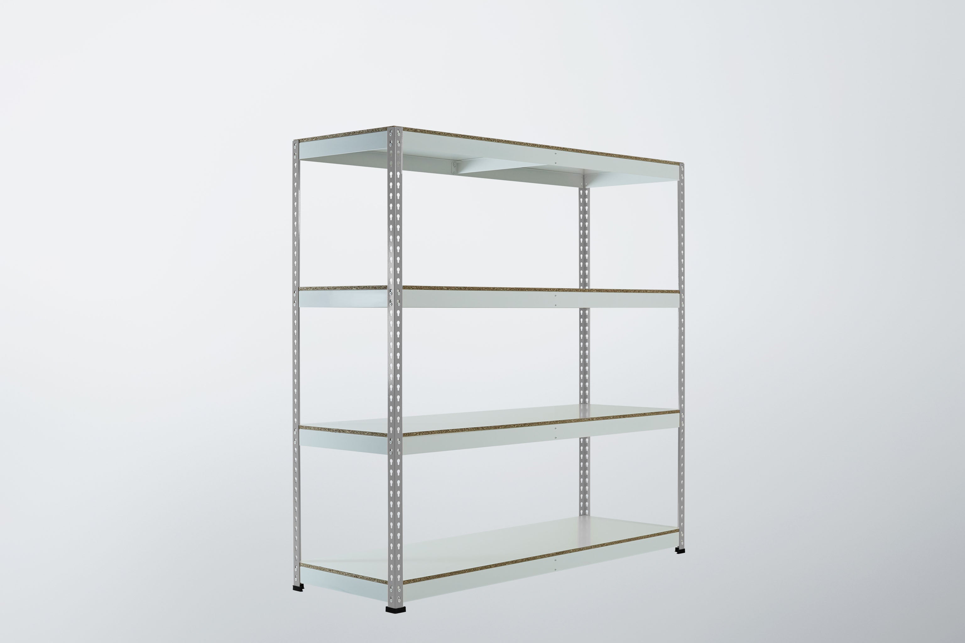 Grey Rainbow Boltless Rivet Racking - 1830x1830x610mm, 3-5 Levels - Rainbow Rivet Racking - Cracking Racking
