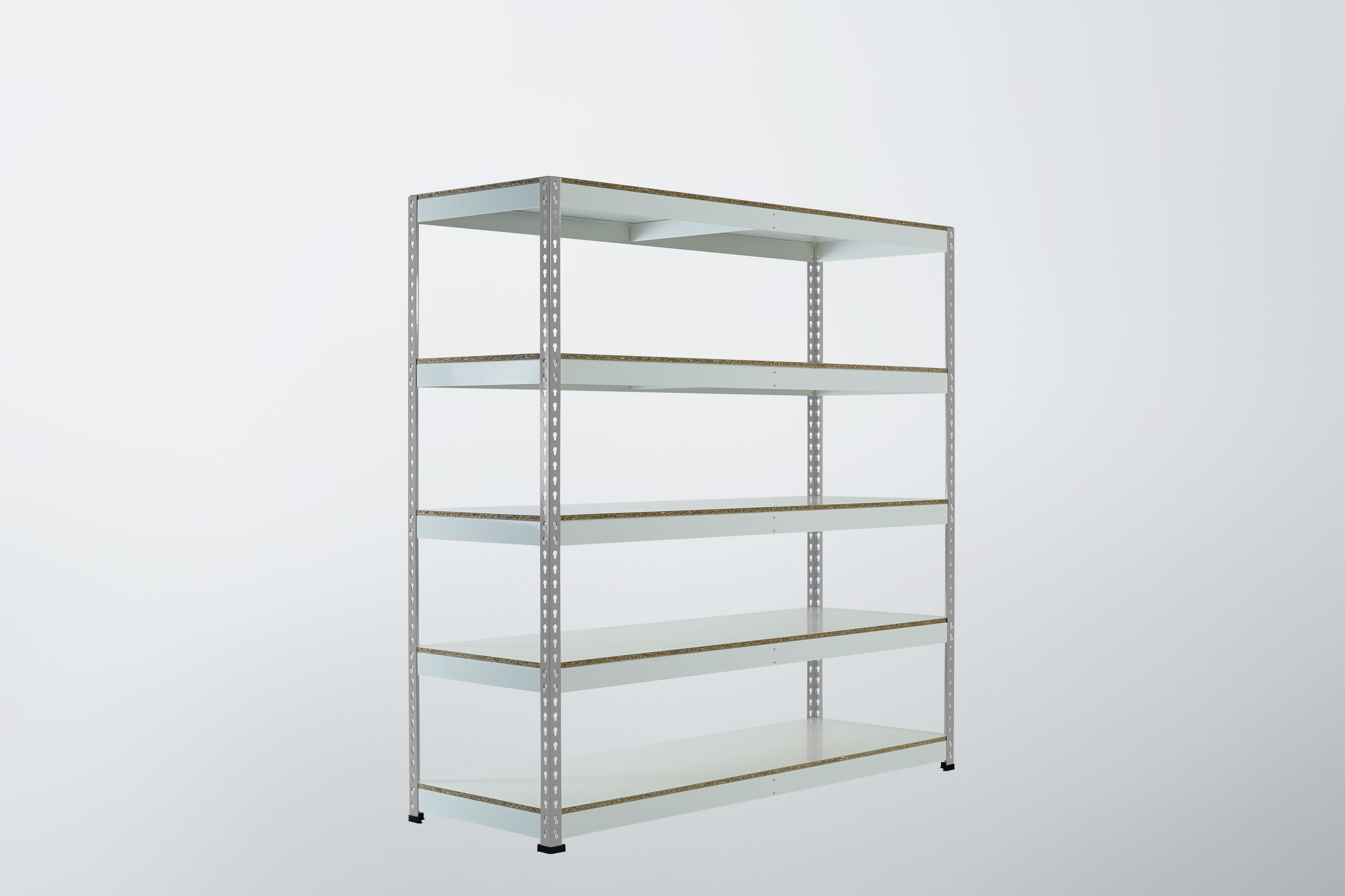 Grey Rainbow Boltless Rivet Racking - 1830x1830x610mm, 3-5 Levels