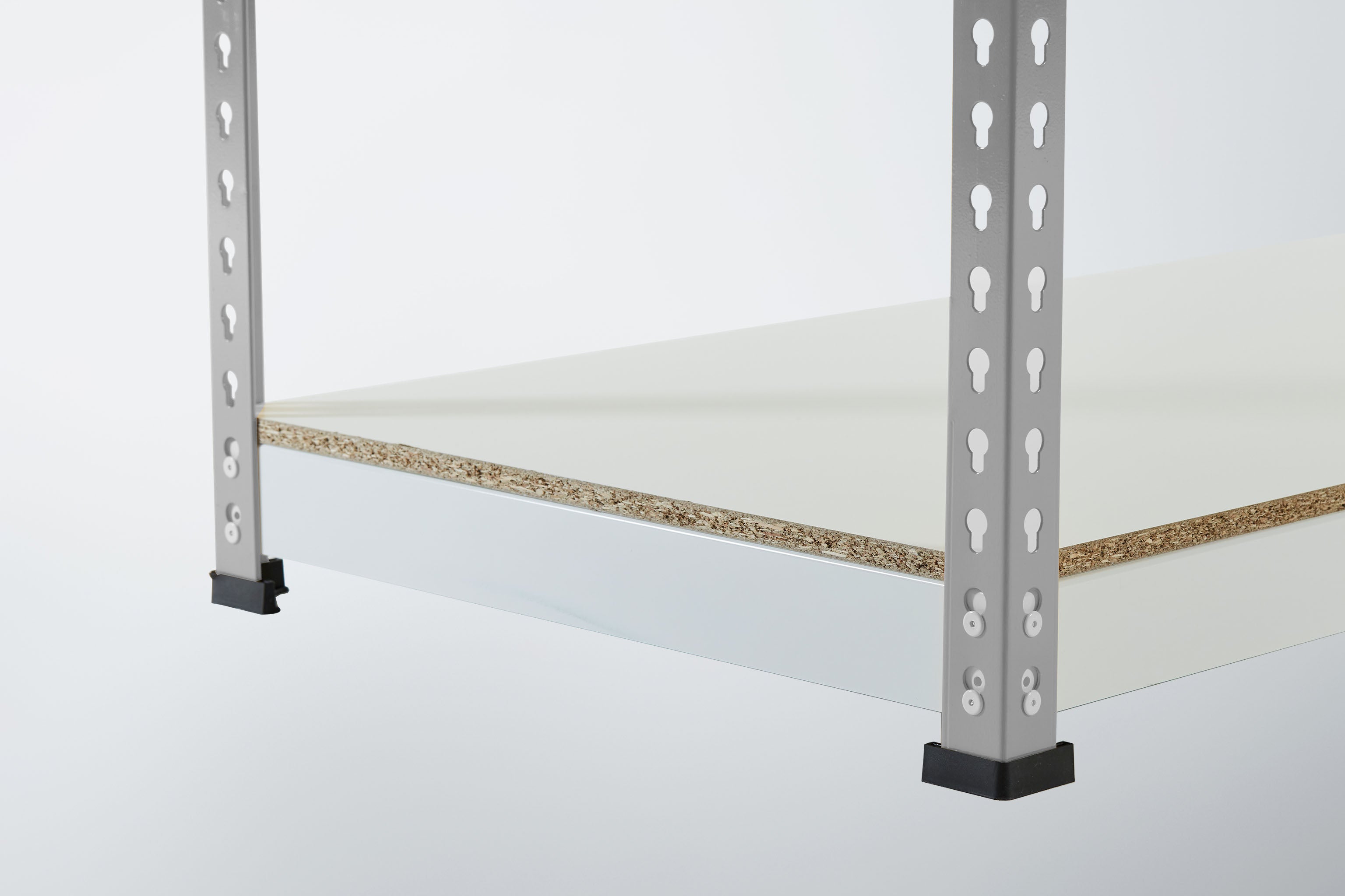 Grey Rainbow Boltless Rivet Racking - 1830x1830x610mm, 3-5 Levels - Rainbow Rivet Racking - Cracking Racking