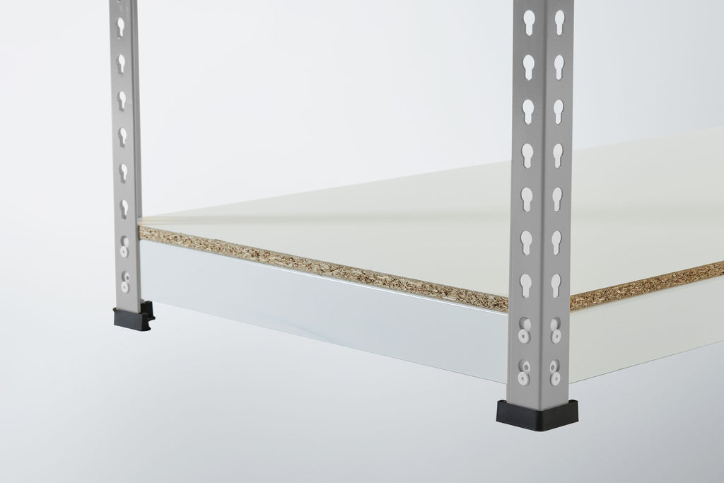 Grey Rainbow Boltless Rivet Racking - 1830x1830x610mm, 3-5 Levels - Rainbow Rivet Racking - Cracking Racking