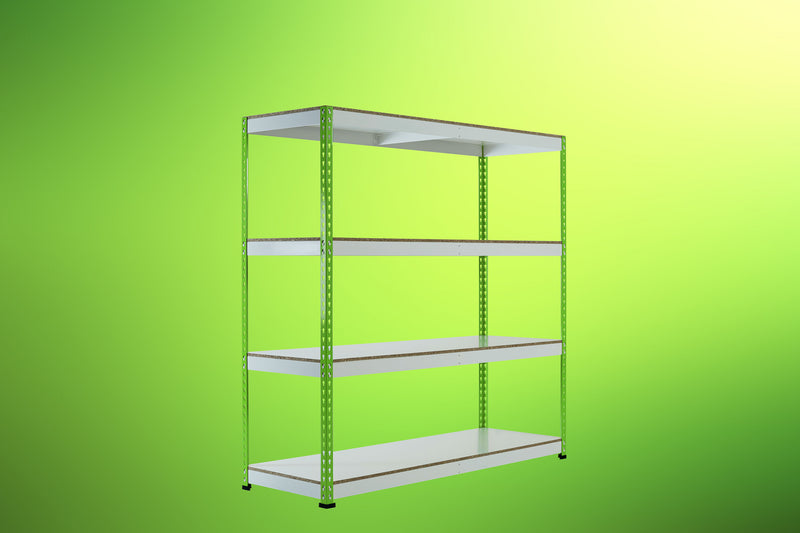 Lime Green Rainbow Rivet Racking - 1830mm x Choose x Choose - 3, 4 or 5 Levels