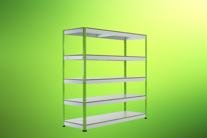 Lime Green Rainbow Rivet Racking - 1830mm x Choose x Choose - 3, 4 or 5 Levels