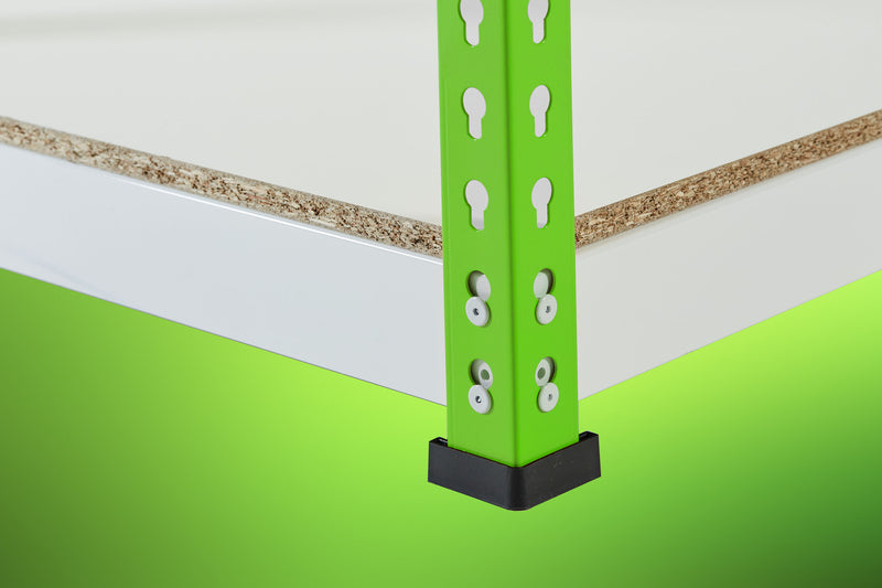 Lime Green Rainbow Rivet Racking - 1830mm x Choose x Choose - 3, 4 or 5 Levels