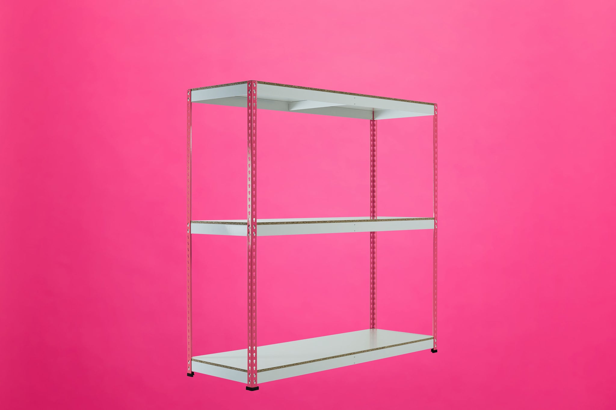 Pink Rainbow Boltless Rivet Racking - 1830x1830x610mm, 3-5 Levels - Rainbow Rivet Racking - Cracking Racking