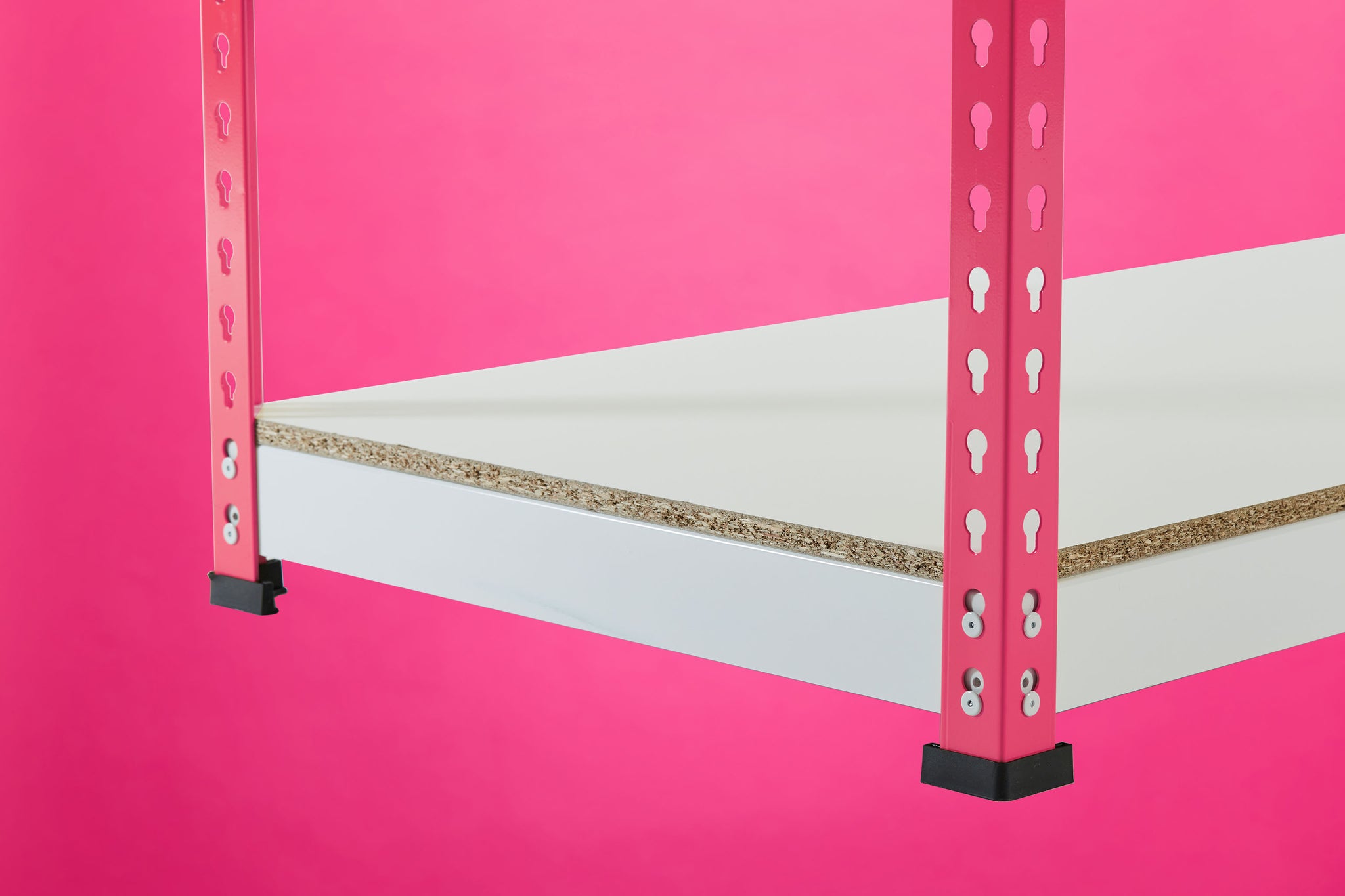 Pink Rainbow Boltless Rivet Racking - 1830x1830x610mm, 3-5 Levels - Rainbow Rivet Racking - Cracking Racking