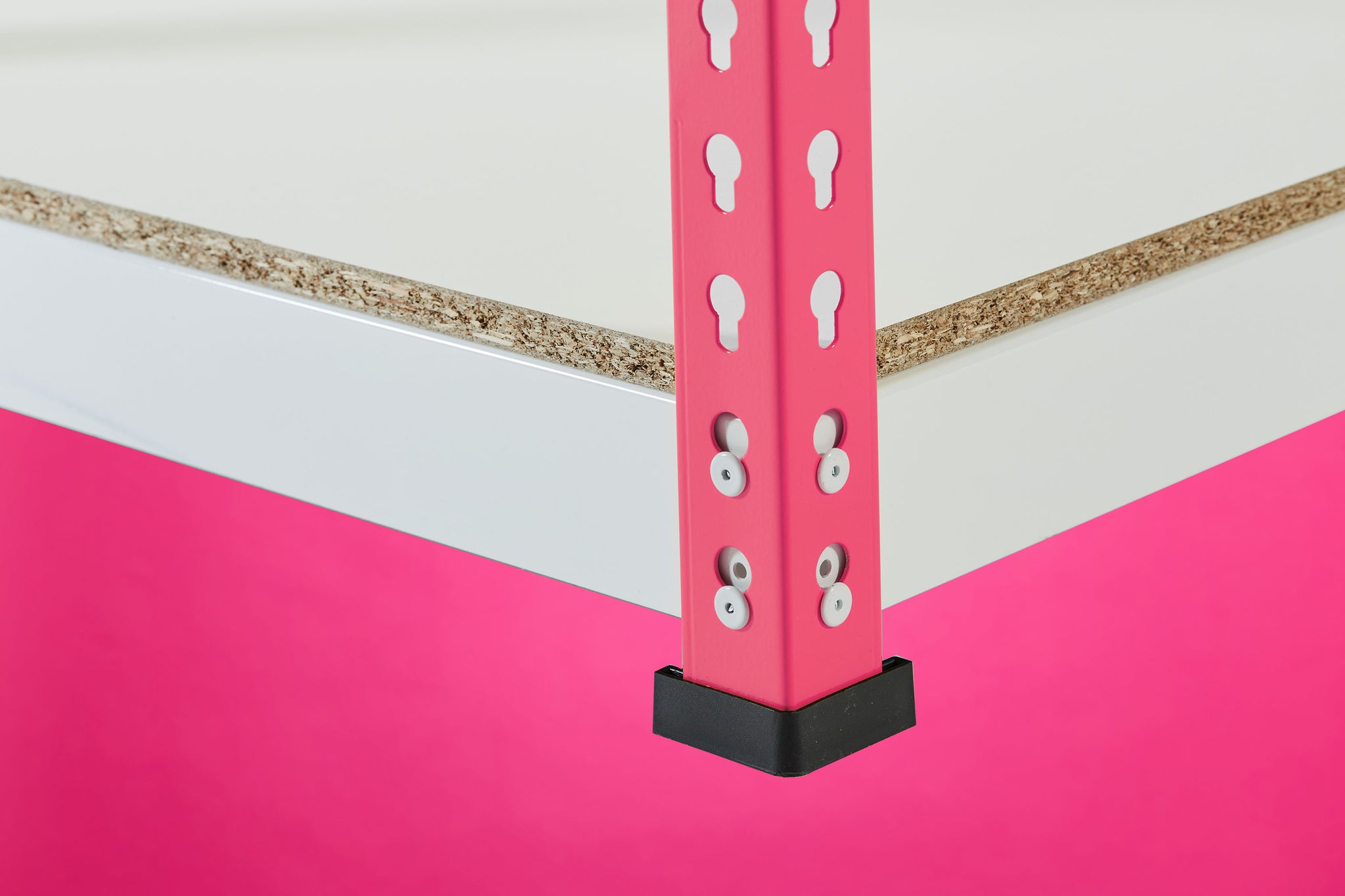 Pink Rainbow Boltless Rivet Racking - 1830x1830x610mm, 3-5 Levels - Rainbow Rivet Racking - Cracking Racking