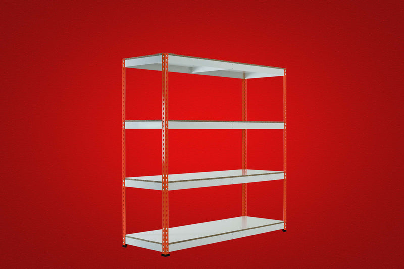 Red Rainbow Rivet Racking - 1830h x Choose x Choose - 3, 4 or 5 Levels