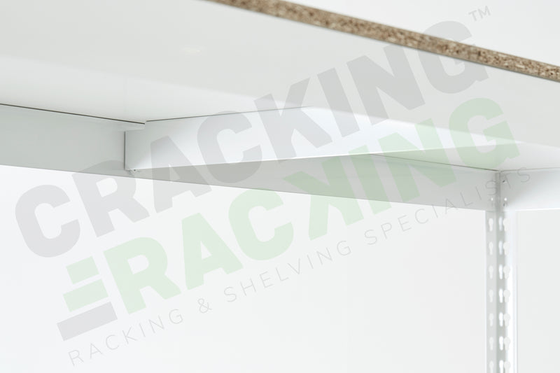 Grey Rainbow Rivet Racking - Close up of the board support