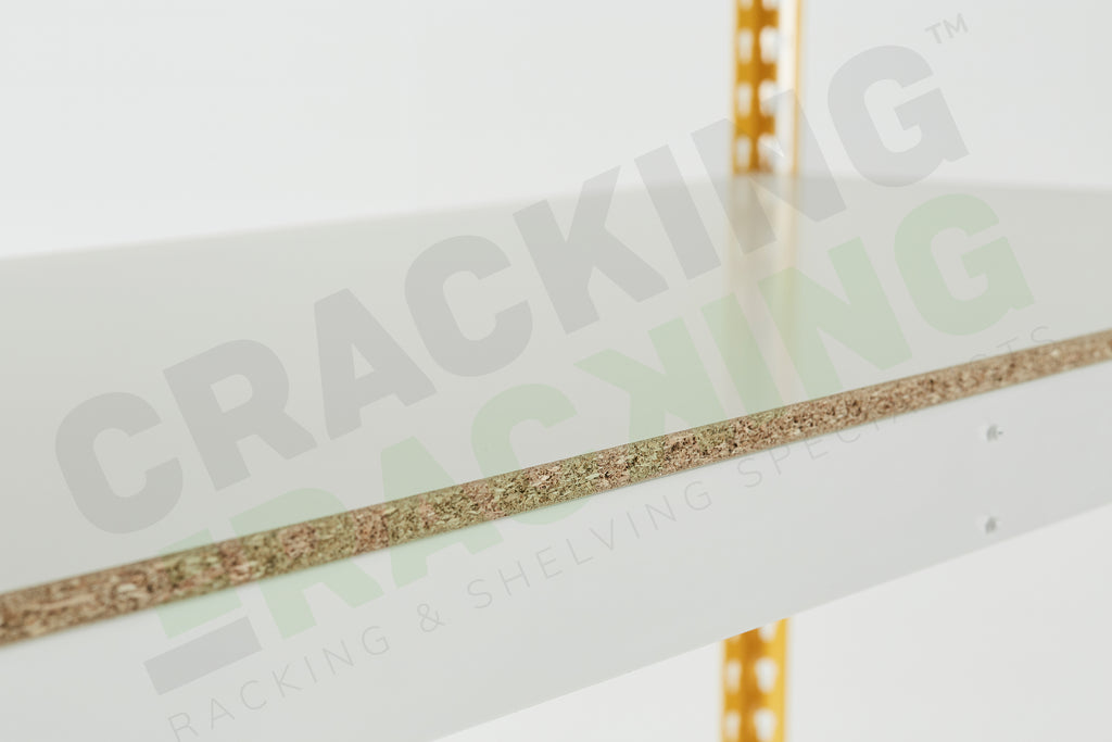 Yellow Rainbow Boltless Rivet Racking - 1830x1830x610mm, 3-5 Levels - Rainbow Rivet Racking - Cracking Racking