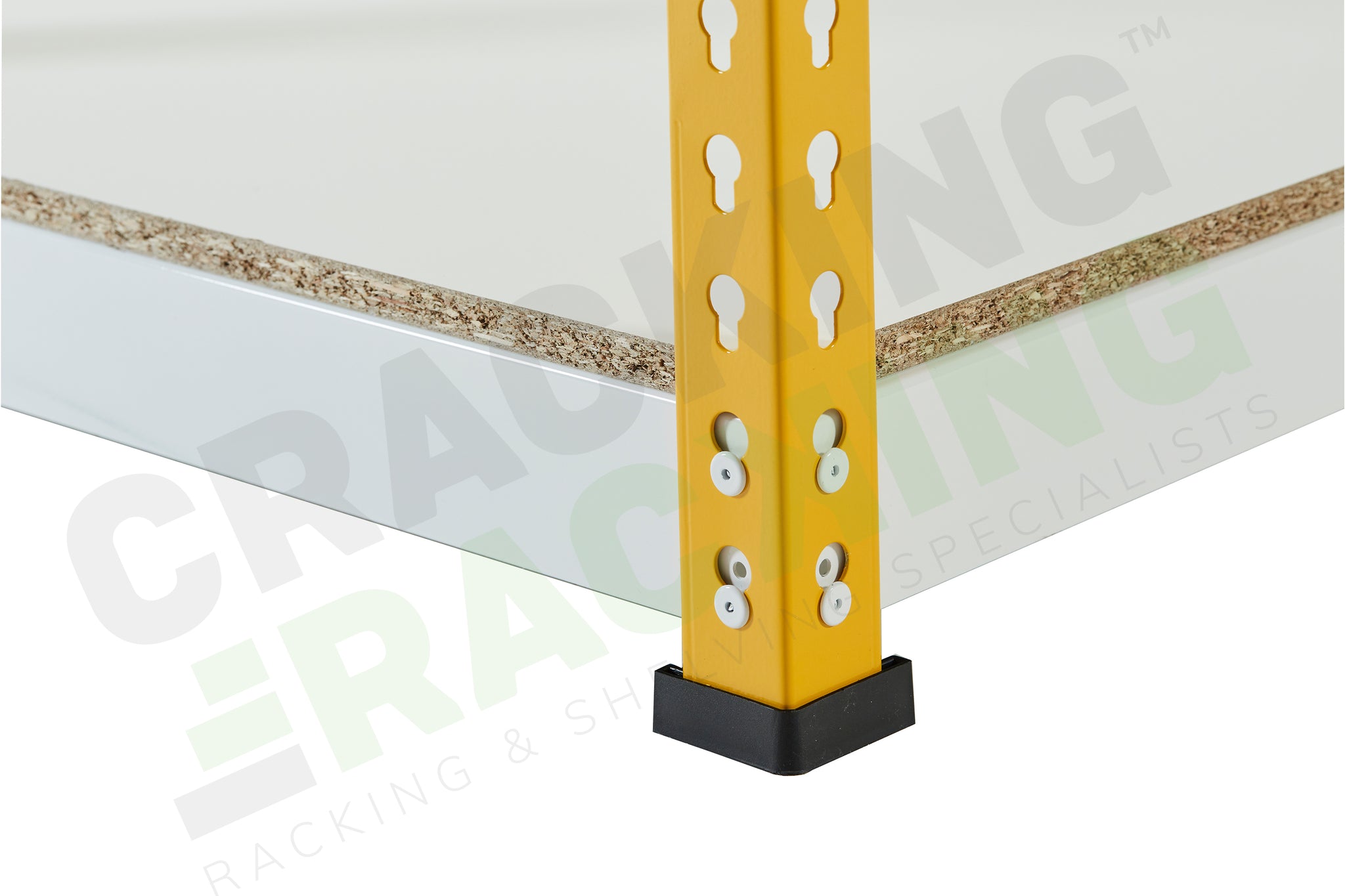 Yellow Rainbow Boltless Rivet Racking - 1830x1830x610mm, 3-5 Levels - Rainbow Rivet Racking - Cracking Racking